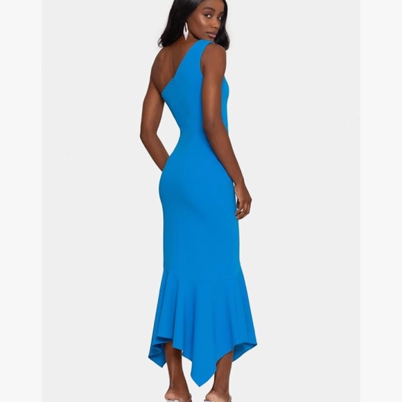One Shoulder Ruffle Xscape Ruffle Dress NWT Xscape Women's One